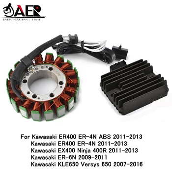 Generatore di Statore Bobina + Regolatore di Tensione Raddrizzatore per Kawasaki ER6N Versys 650 KLE650 ER400 ER4N Ninja 400R EX400