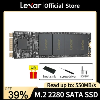 Lexar M2 SSD SATA da 128gb, 256 gb, 512 gb M. 2 2280 Interni SSD Solid State Disk Hard Drive Hard Disk 550MB/s Per il computer Portatile PC Desktop