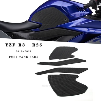 Per Yamaha R25 YZF R3 2019 2020 2021 Moto laterali serbatoio carburante pad Serbatoio Pad Adesivi Protector Ginocchio Grip Trazione Pad