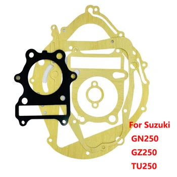 Per Suzuki GN250 GZ250 GN 250 SP250 ST250 Moto guarnizioni Motore per Moto Kit guarnizioni Testa Cilindro Carter Pad