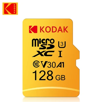 KODAK Originale Micro SD da 64GB, 32GB Memori Card di Memoria C10 TF MicroSD Schede SDXC 128GB, 256 GB, 512 GB U3 4K Per Telefono Drone Fotocamera