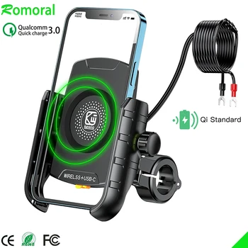 Caricabatterie Wireless Per Moto Smartphone Mobile Phone Holder Moto A Motore Moto Manubrio Supporto Stand