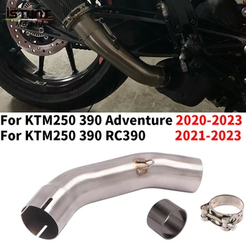 Moto Scarico la Metà di Collegamento Tubo di Connessione 51Mm terminale di scarico Per KTM DUKE 250 390 RC390 KTM250 KTM390 Adventure ADV 2020 2021 2022 2023