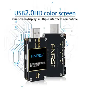 FNB38 di Corrente E di Tensione Meter USB Tester QC4+ PD3.0 2.0 PPS di Ricarica Veloce Protocollo di verifica della Capacità