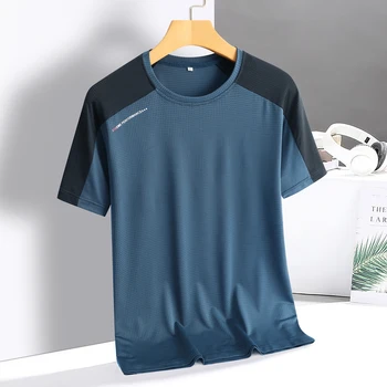 Quick Dry Sport T-Shirt Uomo 2023 Maniche corte Estiva Casual Bianco Più OverSize 6XL 7XL 8XL Top Tees PALESTRA Tshirt Vestiti