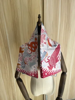 2023 nuovo arrivo autunno, primavera, rosa double face 100% pura seta foulard in twill di fatto a mano roll 90*90 cm scialle avvolgere donna lady