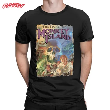 Creativo di The Secret Of Monkey Island T-Shirt Uomo girocollo 100% Cotone T-Shirt Manica Corta Tees 6XL Vestiti