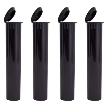4 Conta Nero 120mm Tubi Pop il Tappo Superiore Odore a Prova di Contenitore di Plastica Titolare Fiala