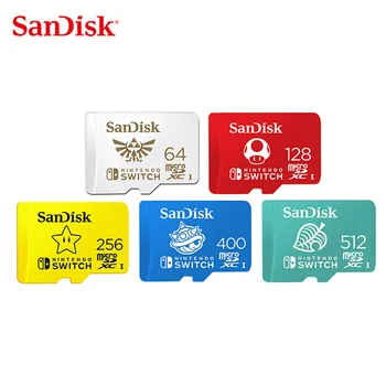 SanDisk NINTENDO INTERRUTTORE Micro SD da 128GB U3 4K Scheda di Memoria 64 GB TF/SD Card da 256 gb SDXC UHS-I