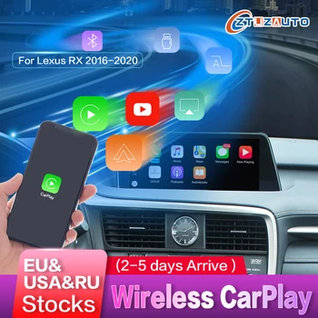 Wireless CarPlay per Lexus RX 2016-2020, con Android Auto Mirror Link, AirPlay Auto Play Youtube le Funzioni di Navigazione