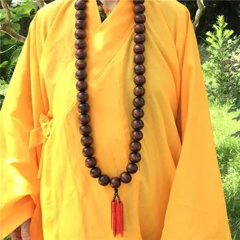 Grande Collana Di Perle Di Preghiera Per La Partita Di Shaolin Kung Fu Uniforme Monaco Meditazione Soddisfare Tai Chi Arti Marziali Vestiti