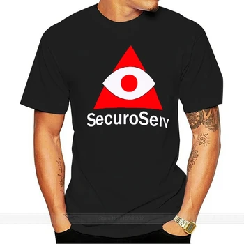 SecuroServ T-shirt T-shirt nach negozio securoserv nero gta v 5 logo minimalista videogiochi