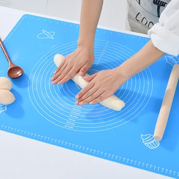 Extra Large Cottura Mat Pad in Silicone Foglio di Cottura Mat per stendere l'Impasto della Pasta per Pizza antiaderente Maker Titolare Utensili da Cucina 40x50cm