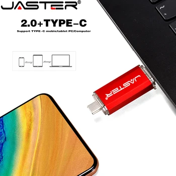 JASTER Super Mini TypeC 2. 0 USB flash drive Pen Drive di alta qualità di 4GB 8GB 16GB 32GB 64GB Chiavetta usb per Tipo-C dispositivo LOGO