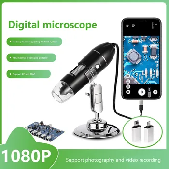 500X/1000X/1600X Microscopio Digitale HD USB Elettronici Industriali Desktop Magnifier Saldatura di Riparazione del Telefono Lente di ingrandimento Strumenti