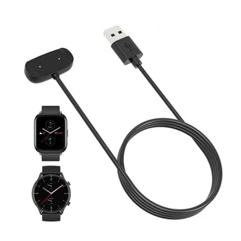 Portatile USB Cavo di Ricarica Per Amazfit bip 3 Smartwatch Magnetico Adattatore di Alimentazione Cavo di Carica Caricabatterie Filo di Linea Per Amazfit bip3