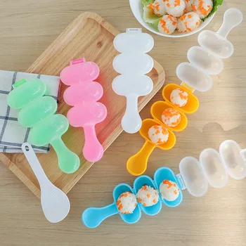 2Pcs/Set Onigiri Stampo Baby Riso Vegetale Palla Stampo Carino Decorazioni Alimentari Bambini Pranzo Creatività della Cucina fai da te Sushi Maker Stampo