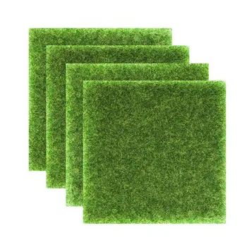 Verde, erba artificiale simulazione di muschio prato pseudo verde erba mat tappeto DIY micro paesaggio casa decorazione del pavimento