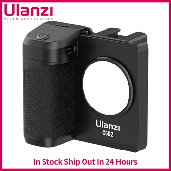 Ulanzi CG02 Smartphone Impugnatura della Fotocamera Bluetooth con Luce di Riempimento Selfie Grip Wireless Gestire il Telefono Come Fotocamera Zoom Foto Stabilizzatore