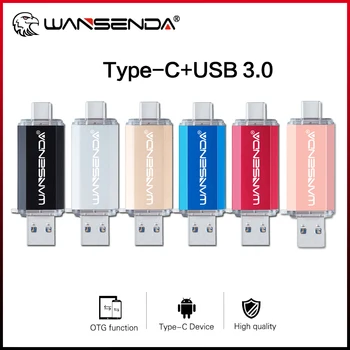 Hotsale WANSENDA Unità Flash USB di Tipo C Pen Drive da 512 gb 128GB 256GB 64GB, 32GB, 16GB Chiavetta USB 3.0 Pendrive per Tipo-C/PC