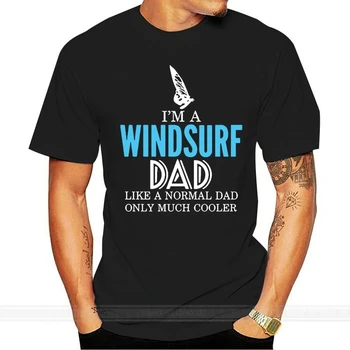 Divertente Windsurf T-Shirt Maglietta Uomo 100% Cotone Uomini T-Shirt tempo Libero Oversize S-5xl maschio marca teeshirt uomo estate cotone t-shirt