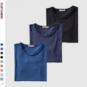 3PCS/SET 2021 Nuova Estate di Cotone 100% O-neck T-shirt Uomini Pavese 10 Colori Mens Magliette Casual, Manica Corta Maschile Top Tees