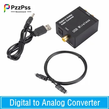 Da digitale ad Analogico Audio Converter Supporto per Bluetooth Fibra Ottica Toslink Coassiale Segnale RCA R/L Audio Decoder SPDIF DAC