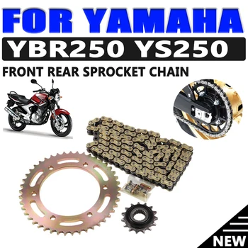 Per Yamaha YBR250 YS250 YBR 250 YS 250 Ricambi Moto Anteriore Pignone Catena Pignone catena Moto del Sistema di Trasmissione