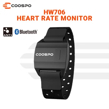 COOSPO HW706 Monitor della Frequenza Cardiaca Bracciale Bluetooth 5.0, ANT+ IP67Waterproof all'Aperto, la Corsa in Bicicletta Per GarminWahoo BikeComputer