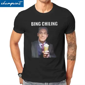Giovanni Xina Bing Abbattimento T-Shirt per gli Uomini di Novità in Cotone Tee Shirt Girocollo Manica Corta T-Shirt Plus Size Abiti