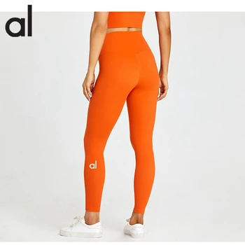 AL Logo vita Alta Pantaloni di Yoga Contorno Donne Curvy Bottino Push Up Fitness, Leggings Elastico Allenamento Running Atletica Palestra Collant