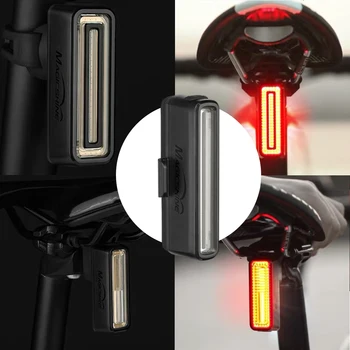 ABS Bici Posteriore della Luce di Alta Trasparenza di Ricarica USB Freno Automatico di Rilevamento Bici Ciclo di Luci di Coda Città di Accessori SEEMEE 200