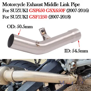 Scivolare Su Per SUZUKI GSX650F GSF650 GSF1250 2007 - 2018 Moto Sistema di Scarico Modificare Fuga Moto Tubo Silenziatore Centrale di Collegamento del Tubo