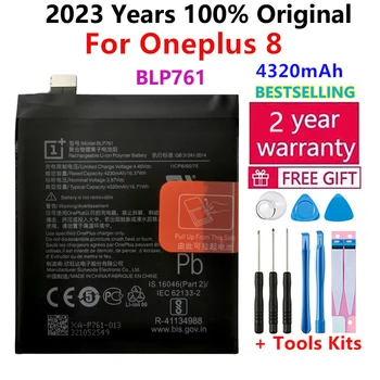 100% Originale di Ricambio di Alta Qualità BLP761 4320mAh Batteria per Oneplus 8 Per One Plus Batterie del Telefono Mobile Bateria