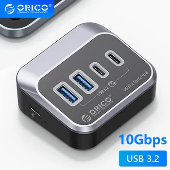 ORICO USB 3.2 Docking Station Tipo di Mozzo C 10Gbps Splitter Switch Dock Port Multi Presa USB-A Gen2 per Superficie Macbook Laptop 3.0