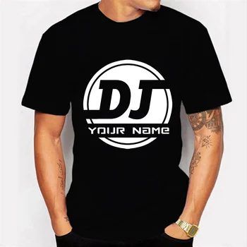 Logo personalizzato T-shirt DJ DIY Nome Immagine Logo Testo Team Maglietta, Uomini e Donne, T-Shirt Manica Corta Camicia di Pubblicità Personalizzata Shirt