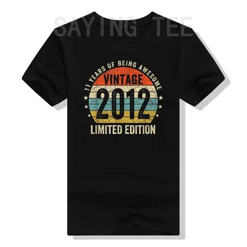 11 Anno Vecchio Regalo Vintage 2012 11 ° Compleanno per Ragazzi Ragazze T-Shirt Graphic Tee Top Nata Nel 2012 Vestiti Figli di Compleanno Idea Regalo