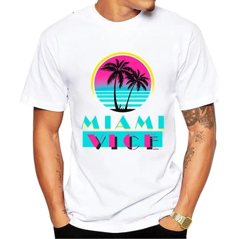 Miami Vice T-Shirt Uomini Donne Hip Hop T-Shirt Di Alta Qualità Creative Tops T-Shirt Vaporwave Estetica Vestiti