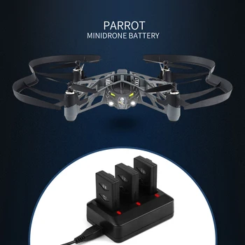 Nuovo Prezzo Morpilot 3-Pack 3.7 V 600mAh 20C Li-po Batteria per Parrot Mini Drone di Parrot Jumping Sumo Swing, Mambo Rolling Spider