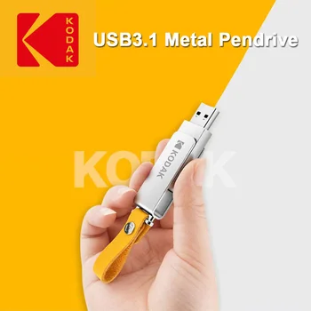 KODAK USB Flash Drive 256 gb, 512 gb Pendrive 128GB 147MB/s USB3.1 K133 Mini Metallo Memory Stick Unidad Flash per il computer Portatile PC Desktop