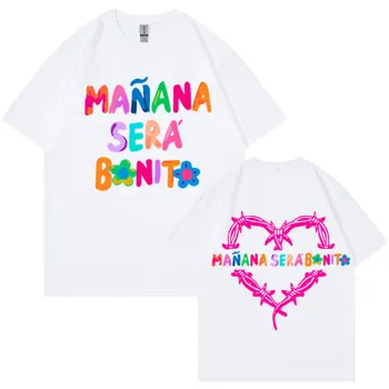 Karol G Manana Sera Bonito Uomini/Donne Alla Moda Di T-Shirt. Manica corta 100% Cotone T-shirt Casual Y2k Loose Top Taglia S-3XL