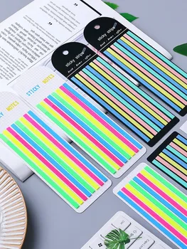 160 Colore Adesivi Trasparente Fluorescente Indice Etichetta Logo, Nota Di Cancelleria Scuola Ufficio, Forniture Per