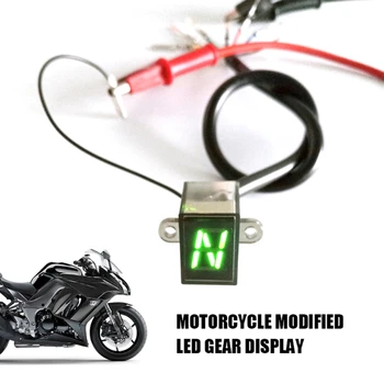 12V LED Universale Digitale, Indicatore di Marcia del Motociclo di Visualizzazione della Posizione di Spostamento del Sensore Impermeabile Display dello Strumento