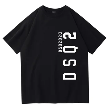 dsq2 marchio di cotone Maple Leaf Pattern di stile per Uomini e Donne e DSQ2 lettera informale O-Neck T-shirt manica corta tees T-shirt per gli uomini