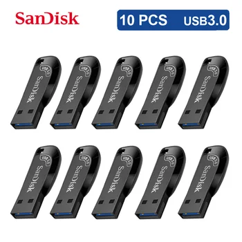 10PCS/LOT SanDisk Chiavetta USB 3.0 Chiave USB Flash Drive 128GB 32G 64G Pen Drive Pendrive USB Pen Disk Penna da 256 gb Memory Stick