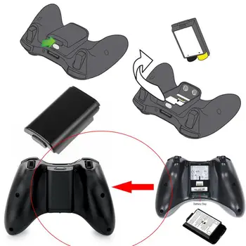 AA Batteria di Back Shell Coperchio Staffa Shell di Colore Solido Coperchio in Plastica Per Xbox 360 Wireless Controller Batteria Nuova