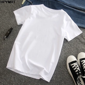 Moda Estate Uomo Bianco t-shirt hipster T-shirt Harajuku Bianco Casual Tee Shirt Top Abbigliamento Uomo T Shirts Manica Corta