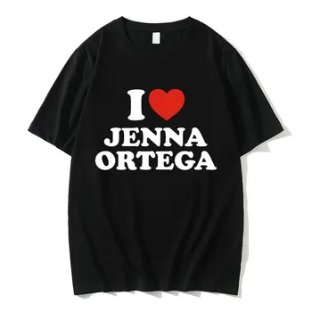 Mi piace Jenna Ortega Maglietta di Estate degli Uomini di Hip Hop Girocollo Manica Corta Tees Uomini Donne Moda Casual Oversized Ue Taglia T-shirt