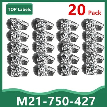 10~20PK Etichette in Vinile Maker M21-750-427 Film NASTRO Cartuccia Stampante (19,1 mm*4.27 m) i Pannelli di Controllo,quadri Elettrici,trasmissione Dati TAG