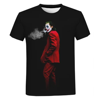 Joker T-shirt con Stampa Donne Film Horror degli Uomini Moda Casual Manica Corta Clown T-shirt Harajuku Streetwear Divertente Shir